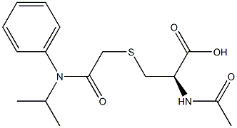 2-(acetylcysteine)-N-isopropylacetanilide 结构式