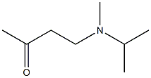 4-[甲基(丙-2-基)氨基]丁-2-酮 结构式