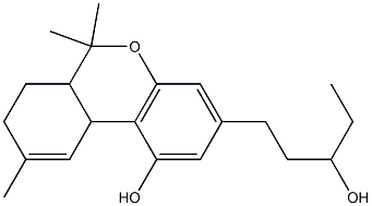 3'-hydroxy-delta(9)-tetrahydrocannabinol 结构式