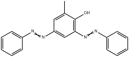 4,6-双(苯偶氮)邻甲酚 结构式