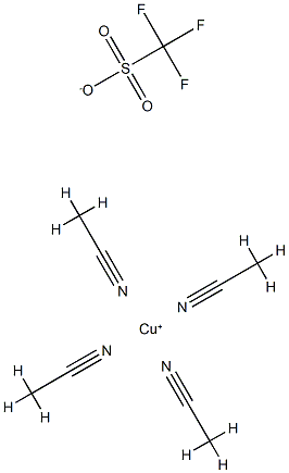 四乙腈三氟甲磺酸铜(I) 结构式