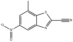 2-Benzothiazolecarbonitrile,7-methyl-5-nitro-(9CI) 结构式