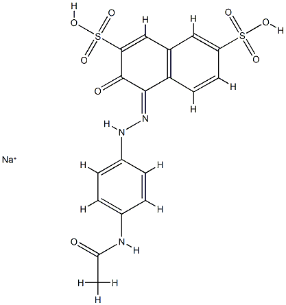 C.I. Acid Red 23, disodium salt 结构式