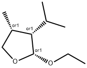 Furan, 2-ethoxytetrahydro-4-methyl-3-(1-methylethyl)-, (2R,3S,4R)-rel- (9CI) 结构式