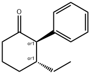 Cyclohexanone, 3-ethyl-2-phenyl-, (2R,3R)-rel- (9CI) 结构式