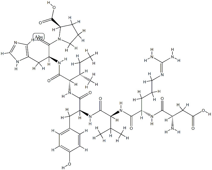 (D-PRO)-ANGIOTENSIN I/II (1-7) 结构式