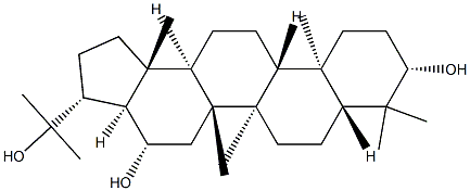 (21β)-A'-Neogammacerane-3β,16β,22-triol 结构式