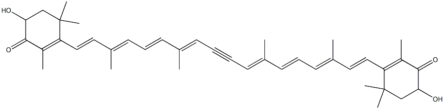 15,15'-didehydroastaxanthin 结构式