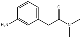 2-(3-氨基苯基)-N,N-二甲基乙酰胺 结构式
