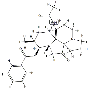 (13S)-13β-Acetyloxy-8α-benzoyloxyserratinan-5-one 结构式