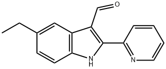 1H-Indole-3-carboxaldehyde,5-ethyl-2-(2-pyridinyl)-(9CI) 结构式