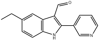 1H-Indole-3-carboxaldehyde,5-ethyl-2-(3-pyridinyl)-(9CI) 结构式