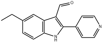 1H-Indole-3-carboxaldehyde,5-ethyl-2-(4-pyridinyl)-(9CI) 结构式