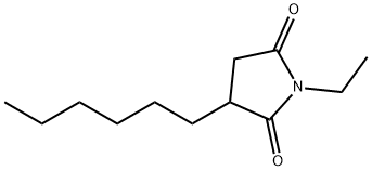 2,5-Pyrrolidinedione,1-ethyl-3-hexyl-(9CI) 结构式