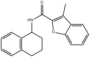 2-Benzofurancarboxamide,3-methyl-N-(1,2,3,4-tetrahydro-1-naphthalenyl)-(9CI) 结构式