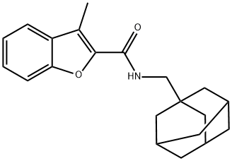 2-Benzofurancarboxamide,3-methyl-N-(tricyclo[3.3.1.13,7]dec-1-ylmethyl)-(9CI) 结构式