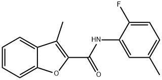 2-Benzofurancarboxamide,N-(2-fluoro-5-methylphenyl)-3-methyl-(9CI) 结构式