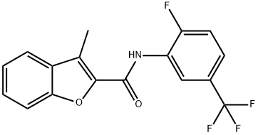 2-Benzofurancarboxamide,N-[2-fluoro-5-(trifluoromethyl)phenyl]-3-methyl-(9CI) 结构式