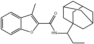2-Benzofurancarboxamide,3-methyl-N-(1-tricyclo[3.3.1.13,7]dec-1-ylpropyl)-(9CI) 结构式