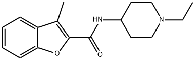 2-Benzofurancarboxamide,N-(1-ethyl-4-piperidinyl)-3-methyl-(9CI) 结构式