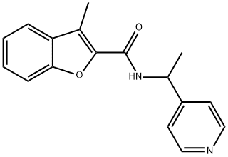 2-Benzofurancarboxamide,3-methyl-N-[1-(4-pyridinyl)ethyl]-(9CI) 结构式