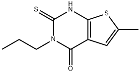 6-methyl-3-propyl-2-sulfanylidene-1H-thieno[2,3-d]pyrimidin-4-one 结构式