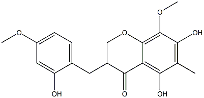 麦冬二氢高异黄酮E 结构式