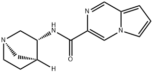 Pyrrolo[1,2-a]pyrazine-3-carboxamide, N-(1R,3R,4S)-1-azabicyclo[2.2.1]hept- 结构式