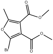 2-Bromo-5-methylfuran-3,4-dicarboxylic acid dimethyl ester 结构式