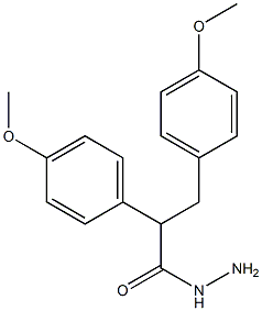 p-Methoxy-α-(4-methoxyphenyl)hydrocinnamic acid hydrazide 结构式