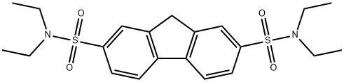 N2,N2,N7,N7-tetraethyl-9H-fluorene-2,7-disulfonamide 结构式