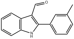 1H-Indole-3-carboxaldehyde,2-(3-methylphenyl)-(9CI) 结构式