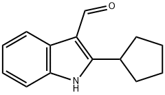 1H-Indole-3-carboxaldehyde,2-cyclopentyl-(9CI) 结构式