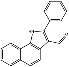 1H-Benz[g]indole-3-carboxaldehyde,2-(2-methylphenyl)-(9CI) 结构式