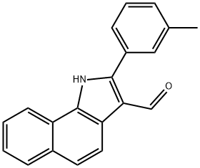 1H-Benz[g]indole-3-carboxaldehyde,2-(3-methylphenyl)-(9CI) 结构式