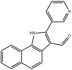 1H-Benz[g]indole-3-carboxaldehyde,2-(3-pyridinyl)-(9CI) 结构式