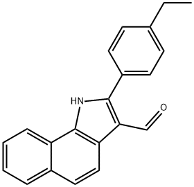 1H-Benz[g]indole-3-carboxaldehyde,2-(4-ethylphenyl)-(9CI) 结构式
