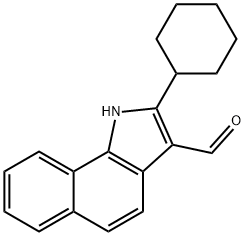 1H-Benz[g]indole-3-carboxaldehyde,2-cyclohexyl-(9CI) 结构式