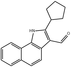 1H-Benz[g]indole-3-carboxaldehyde,2-cyclopentyl-(9CI) 结构式