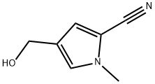 1H-Pyrrole-2-carbonitrile,4-(hydroxymethyl)-1-methyl-(9CI) 结构式