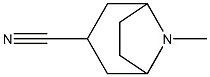 (1β,5β)-8-Methyl-8-azabicyclo[3.2.1]octane-3α-carbonitrile 结构式