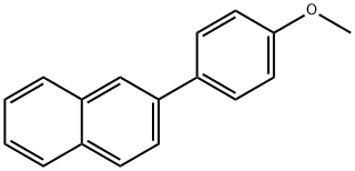 2-(4-甲氧基苯基)萘 结构式