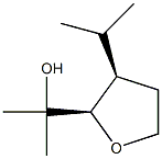 2-Furanmethanol,tetrahydro-alpha,alpha-dimethyl-3-(1-methylethyl)-,(2R,3R)-rel-(9CI) 结构式