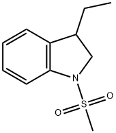 1H-Indole,3-ethyl-2,3-dihydro-1-(methylsulfonyl)-(9CI) 结构式