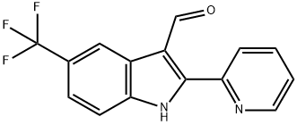1H-Indole-3-carboxaldehyde,2-(2-pyridinyl)-5-(trifluoromethyl)-(9CI) 结构式