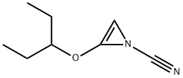 1H-Azirine-1-carbonitrile,2-(1-ethylpropoxy)-(9CI) 结构式