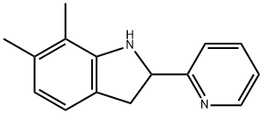 1H-Indole,2,3-dihydro-6,7-dimethyl-2-(2-pyridinyl)-(9CI) 结构式