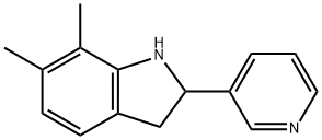 1H-Indole,2,3-dihydro-6,7-dimethyl-2-(3-pyridinyl)-(9CI) 结构式