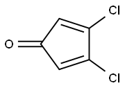 2,4-Cyclopentadien-1-one,3,4-dichloro-(9CI) 结构式