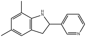 1H-Indole,2,3-dihydro-5,7-dimethyl-2-(3-pyridinyl)-(9CI) 结构式
